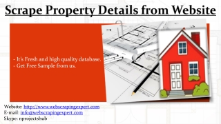 Scrape Property Details from Website