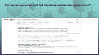 Hoe contact opnemen met het facebook ondersteuningsnummer