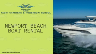 Newport Beach Boat Rental- An Ideal Locations For Travellers