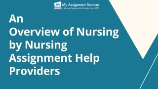 An Overview of Nursing by Nursing Assignment Help Providers