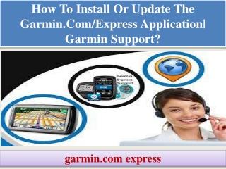 How to Install or Update the Garmin.com/Express Application| Garmin Support?