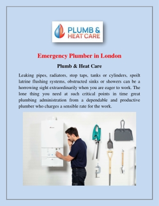 Emergency Plumber in London | Plumbandheatcare.co.uk