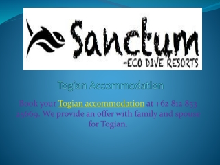 Togian Accommodation