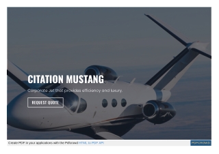 Hire Private Jet Brisbane-citation-mustang