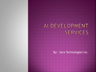 AI Development Services by Sara Technologies Inc.