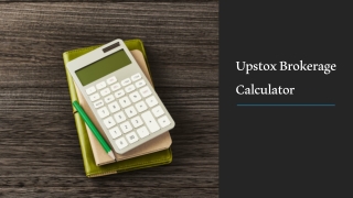 Upstox Brokerage Calculator