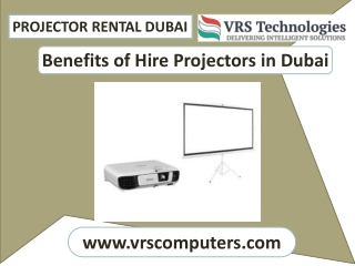 Some Of The Benefits Of Projector Rental In Dubai