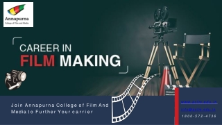 Career in Film Making - Annapurna College Of Film And Media