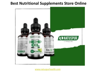 Best Nutritional Supplements Store Online - www.natuspurhealth.com