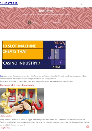 10 Slot Machine Cheats That Changed The Casino Industry