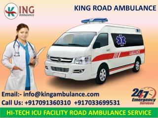 Get Advanced King Emergency Ambulance Service in Ranchi and Bokaro