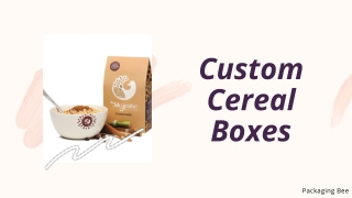 Custom Cereal Boxes