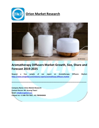 Aromatherapy Diffusers Market Size, Share, Trends, Analysis and Forecast 2019-2025