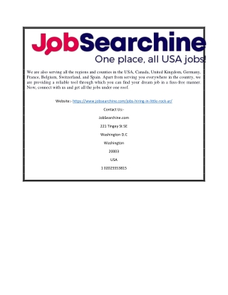City of Little Rock Jobs | JobSearchine.com
