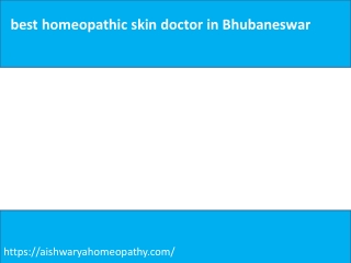 Top Homeopathic Doctor In Bhubaneswar