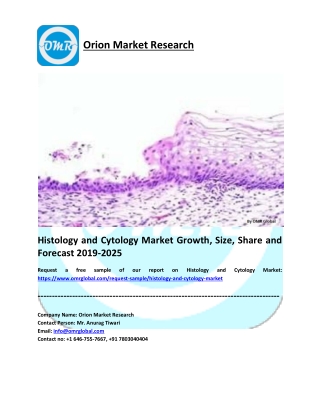 Histology and Cytology Market Size, Share, Trends, Analysis and Forecast 2019-2025