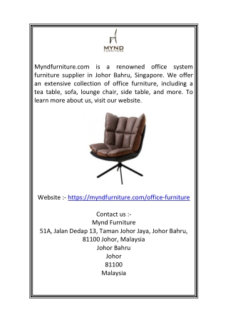 System Furniture Johor | Myndfurniture.com