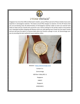 Check Vintage Watches Shop