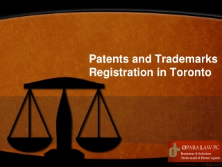 Patents and Trademarks Registration in Toronto