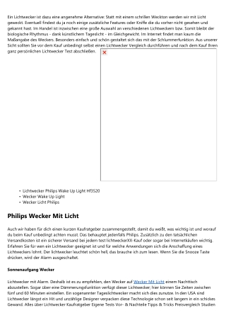 Wie viel Geld kostet - Philips 3505 Wake Up Light    Neu 2020