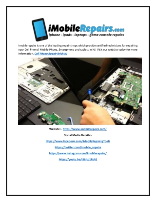 Cell Phone & Smartphone Repair in Brick NJ