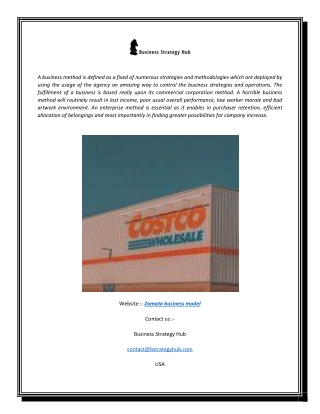 Zomato Business Model | Bstrategyhub.com
