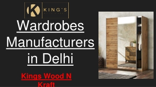 Modern Wardrobe Manufacturer in Delhi NCR