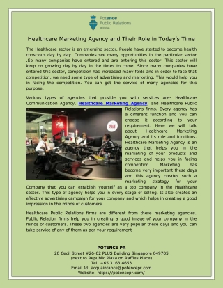 Healthcare Marketing Agency and Their Role in Today’s Time