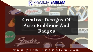 Stylish Custom Emblems, Badges & Nameplate Manufacturer | Premium Emblem