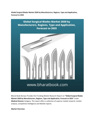 Global Surgical Blades Market Forecast 2025