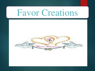 Favor Creation: Best Online Gift for Wedding