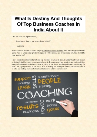 top business coach in india