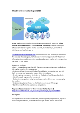 Cloud Services Market Report 2021