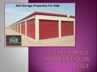 Self Storage Properties For Sale – How To Sell The Proper For A Good Price
