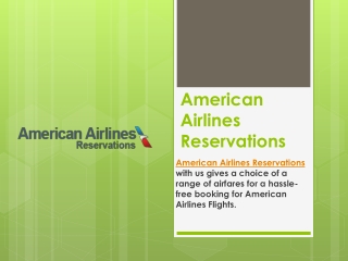 American Airlines Reservations