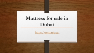 Mattress for sale in Dubai