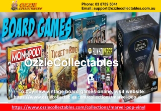 Buy New Board Games Online-OzzieCollectables