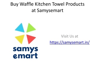 Buy Waffle Kitchen Towel 6 pack Grey at Samysemart