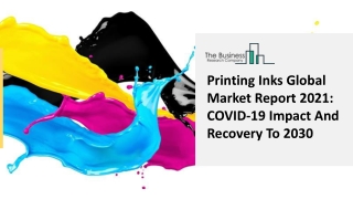 Printing Inks Market 2021-2030: by Key Manufacturers with Countries, Type, Application and Forecast Till 2030