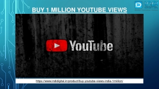 How to buy 1 million YouTube views at affordable price
