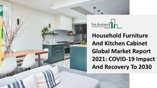 Global Household Furniture And Kitchen Cabinet Market Report 2021-2030 | Covid 19 Impact and Recovery