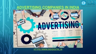 Which is the best advertising companies in India