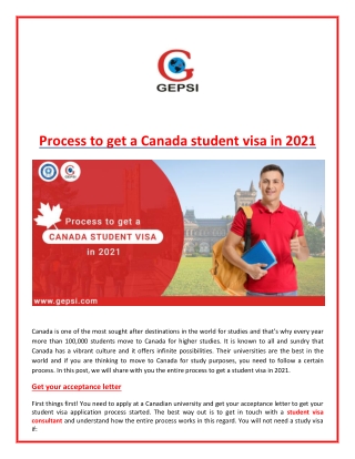 How To Get A Student Visa For Canada?