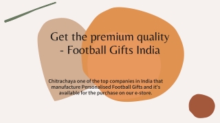 Football Gifts For Men - Chitrachaya