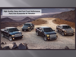 High Quality Chevy And Ford Truck Performance Parts And Accessories At Tdmotion