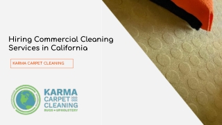 Hiring Commercial Cleaning Services in California