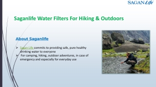 Sagan Life the Best Portable Water Filtration System