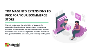 Top Magento Extensions to Pick For Your Ecommerce Store