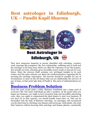 Best Astrologer in Edinburgh, UK  44-7441-447172