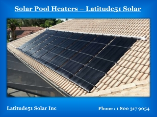 Solar Pool Heaters - Latitude51 Solar